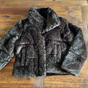 Abercrombie and Fitch Furry Mini Puffer